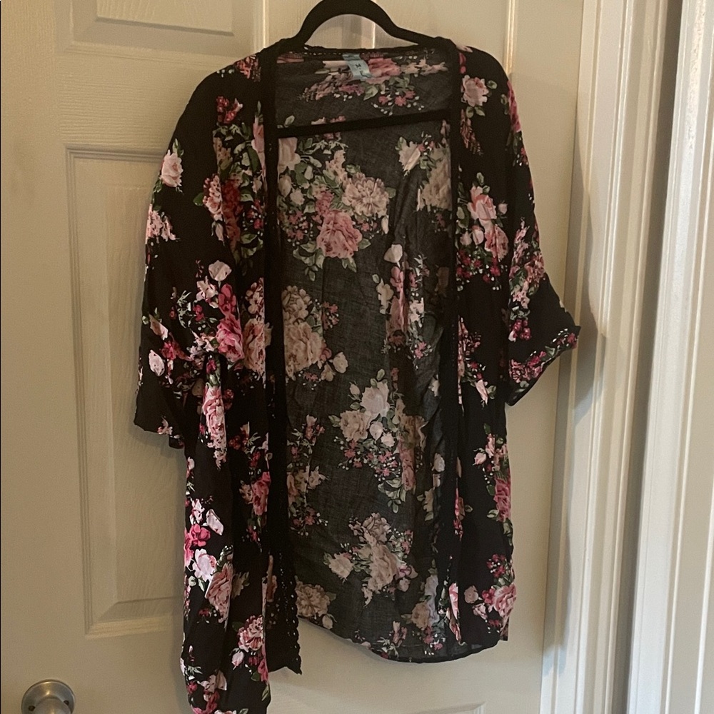 Floral Kimono Style Cardigan